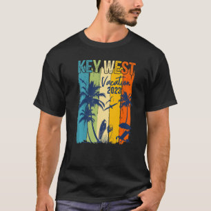 Camiseta Retro Key West 2023 Florida Family Vacation Group