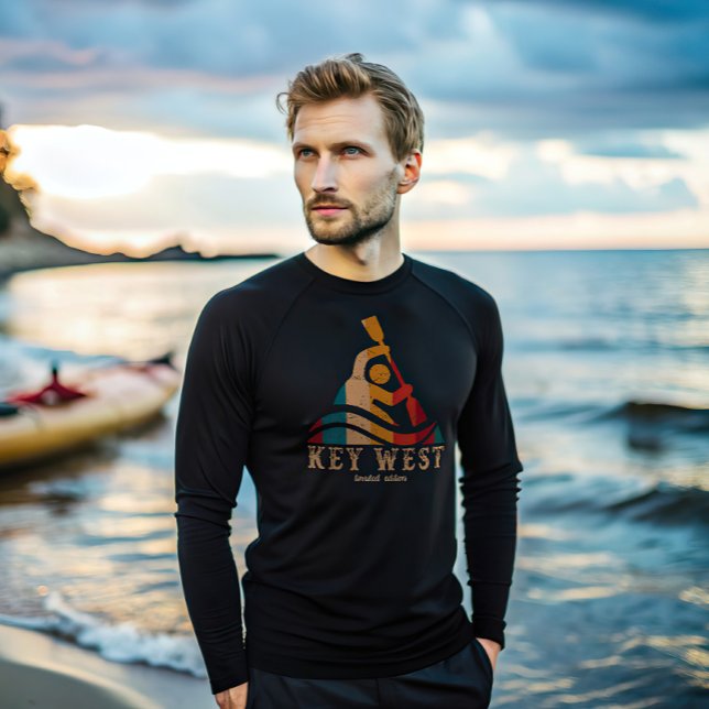 Camiseta Retro Key West Kayaking (Criador carregado)