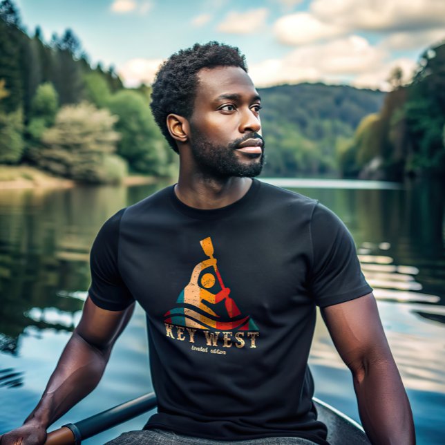 Camiseta Retro Key West Kayaking (Criador carregado)