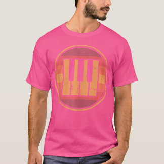 Camiseta Retro Keys - Aulas de Piano Tocador de Piano Chá