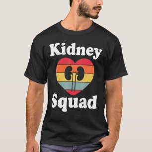 Camiseta Retro Kidney Team Nephrologia Enfermeiros Diálise