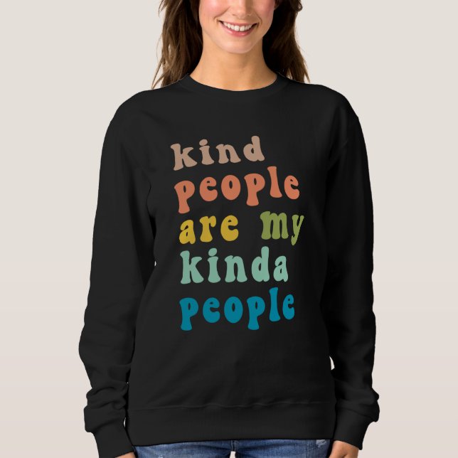 Camiseta Retro Kind People Are My Kinda People Kindness Ins (Frente)