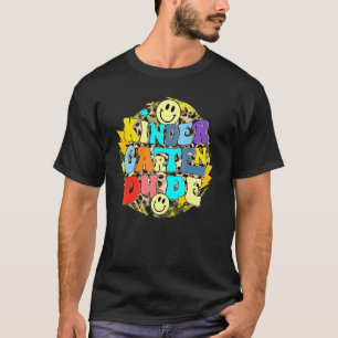 Camiseta Retro Kindergarten Cara Feliz De Volta À Escola
