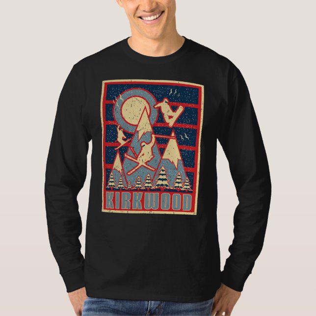 Camiseta Retro Kirkwood Ski 80s (Frente)