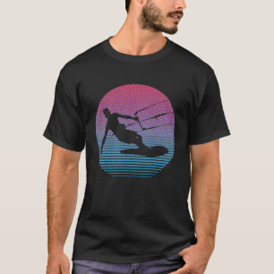 Camiseta Retro Kite Embarcado Navegando Águas De Navegação 