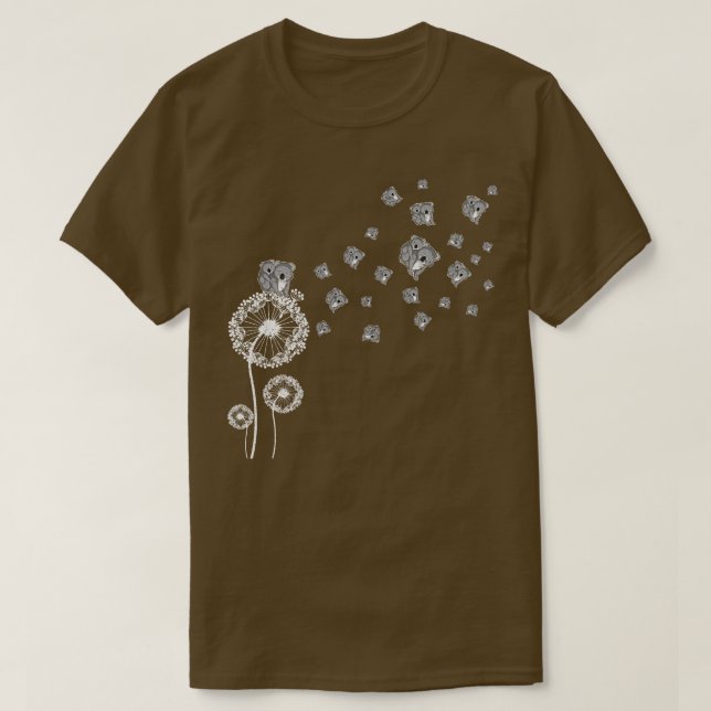 Camiseta Retro Koala Retro Dandelion (Frente do Design)