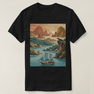 Camiseta Retro Komodo Ilha Indonésia