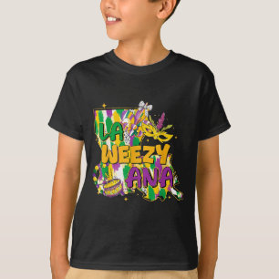 Camiseta Retro La Weezy Ana Feliz Mardi Gras Louisiana Nova