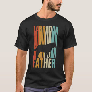 Camiseta Retro Labrador Padre Legal Pai Cachorro