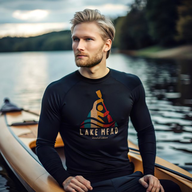 Camiseta Retro Lake Mead Kayaking (Criador carregado)
