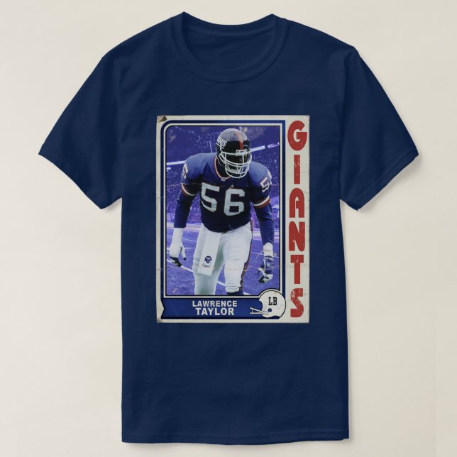 Camiseta Retro Lawrence Taylor Trading d (Frente do Design)