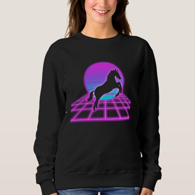 Camiseta Retro Leaping Horse girl horse  horse owner (Frente)