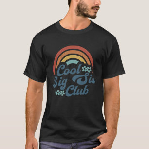 Camiseta Retro Legal Clube Big Sis Retro Groovy Boho Raimbo