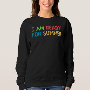 Camiseta Retro Legal Estou Pronta Para O Gráfico De Verão