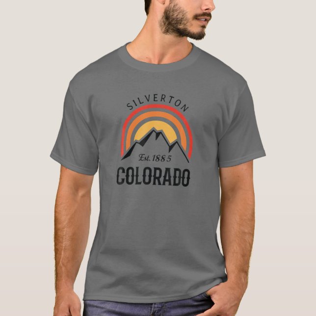 Camiseta Retro Legal Silverton Colorado Rocky Mounains Nove (Frente)