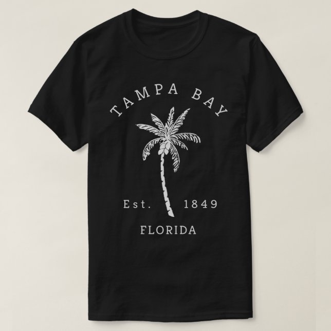 Camiseta Retro Legal Tampa Bay Flórida Árvore Palm Novelty  (Frente do Design)