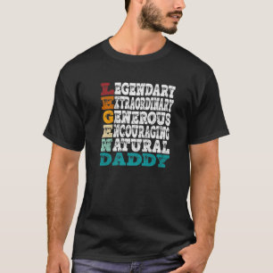 Camiseta Retrô Legendaddy Motif Para Pais E Sua Legenda