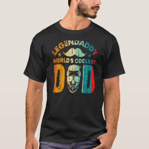 Camiseta Retro Legendaddy Worlds Coolest Pai Para Legendári