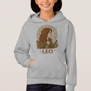 Camiseta Retro Leo Zodíaco Boho Floral Astrologia