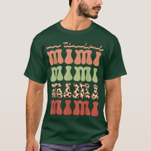 Camiseta Retro Leopard Mimi Fall Season Halloween Thankgate