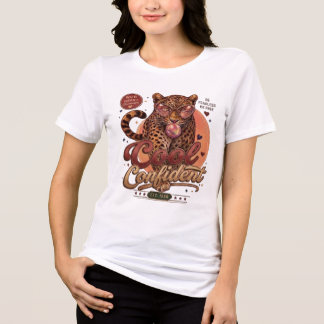 Camiseta Retro Leopardo Streetwear Confiante e Legal