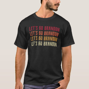 Camiseta Retro Let' Go Brandon Tee, Memória Política Cons