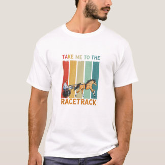 Camiseta Retro Leva-Me Para Rastrear O Arejamento De Equita