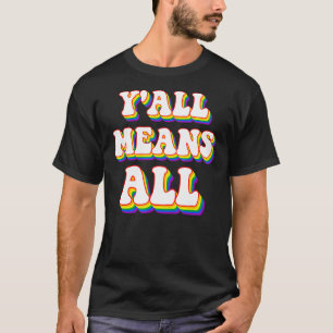 Camiseta Retro Lgbt Y All Rainbow Lesbian Gay Ally Pride Me