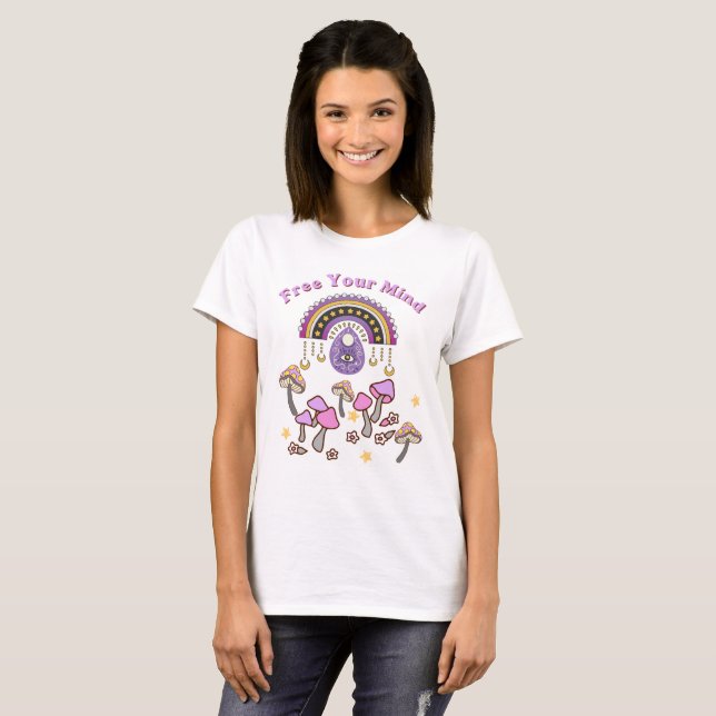 Camiseta Retro Libere Sua Mente (Frente Completa)