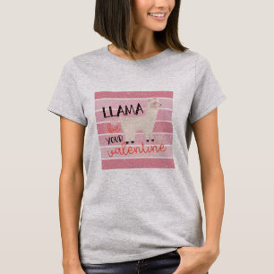 Camiseta Retro Llama Seja Seu Namorados