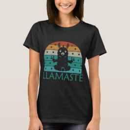 Camiseta Retro Llamaste, Yoga Engraçado