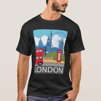 Camiseta Retro London Big Ben– Iconic Landmarks