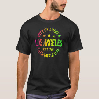 Camiseta Retro Los Angeles Estabeleceu 1781 Souvenir