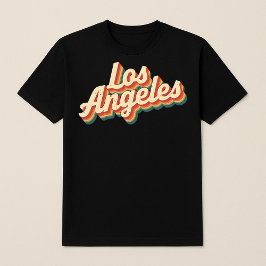 Camiseta Retro Los Angeles Vintage Script