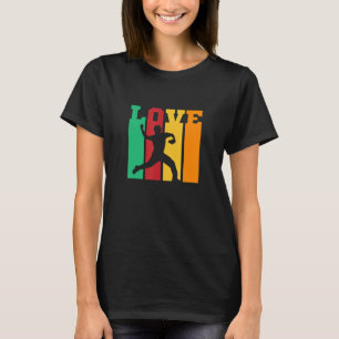 Camiseta Retro Love Baseball Pitcher Strike Baseball Pla