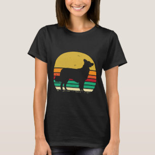 Camiseta Retro Love Border Collie Border Collie Para Mulher