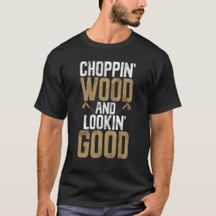 Camiseta Retro lumberjack para o cirurgião florestal e o po