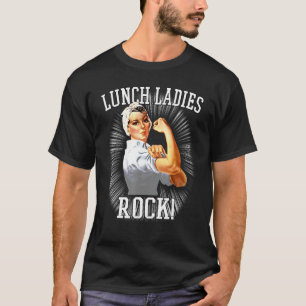 Camiseta Retro Lunch Ladies Rock Cafeteria Worker Funny Lun