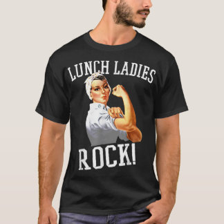 Camiseta Retro Lunch Ladies Rock Cafeteria Worker Funny Lun