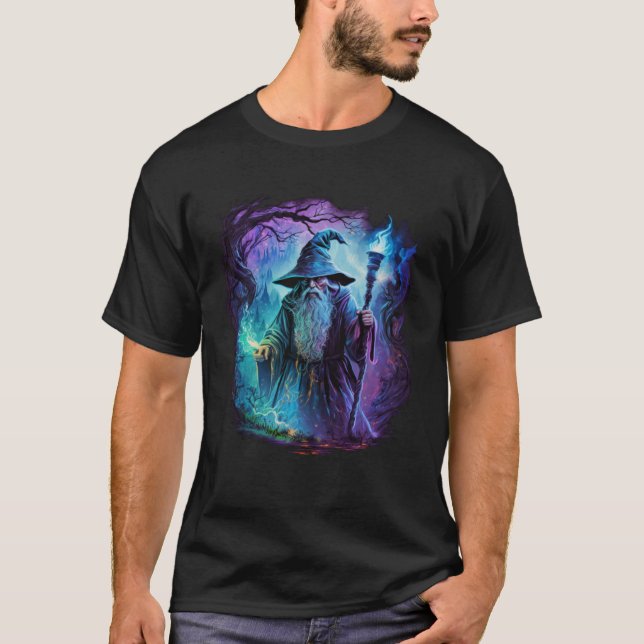 Camiseta Retro Magical Wizard Fantasy 15 (Frente)