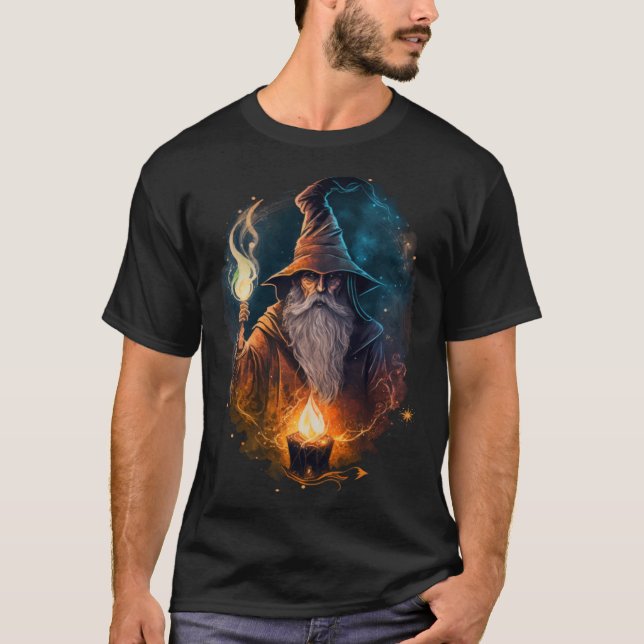 Camiseta Retro Magical Wizard Fantasy 16 (Frente)