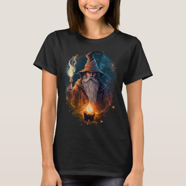 Camiseta Retro Magical Wizard Fantasy 16 (Frente)