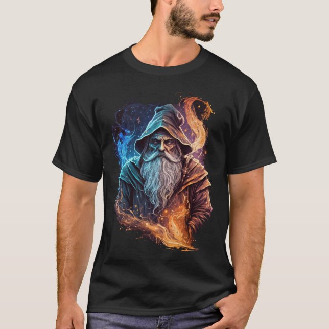 Camiseta Retro Magical Wizard Fantasy 24 (Frente)