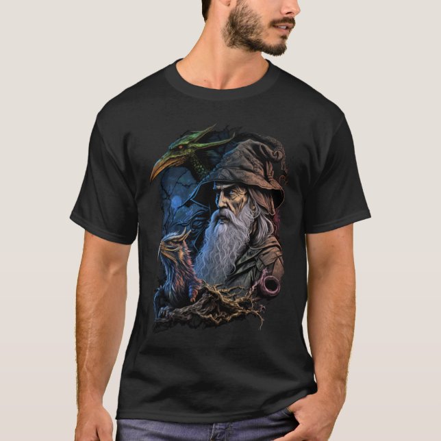 Camiseta Retro Magical Wizard Fantasy 5 (Frente)
