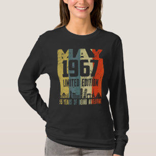Camiseta Retro maio 1967 55º aniversário