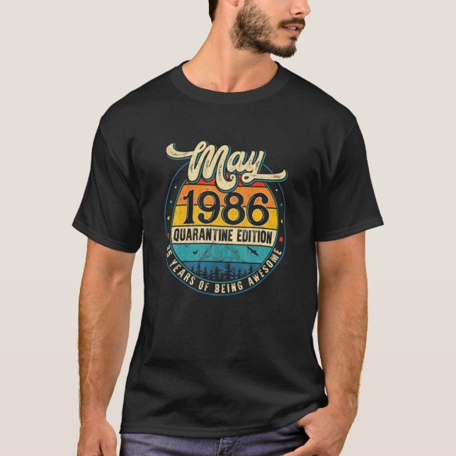 Camiseta Retro Maio 1986 Edição Limitada Oferece 35º Aniver (Frente)