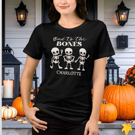 Camiseta Retro Maligno Até os Ossos Espetacular Halloween