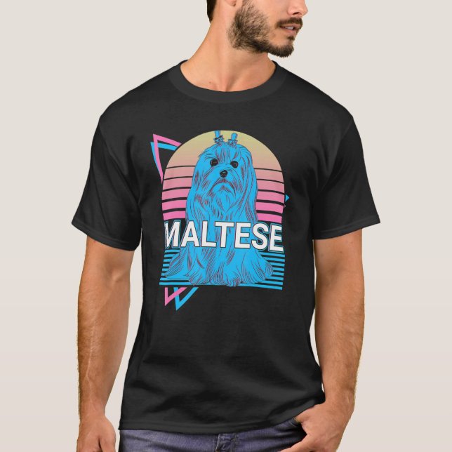 Camiseta Retro maltês (Frente)