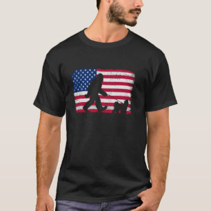 Camiseta Retro Maltês 4 de julho Patriota Americano de Band