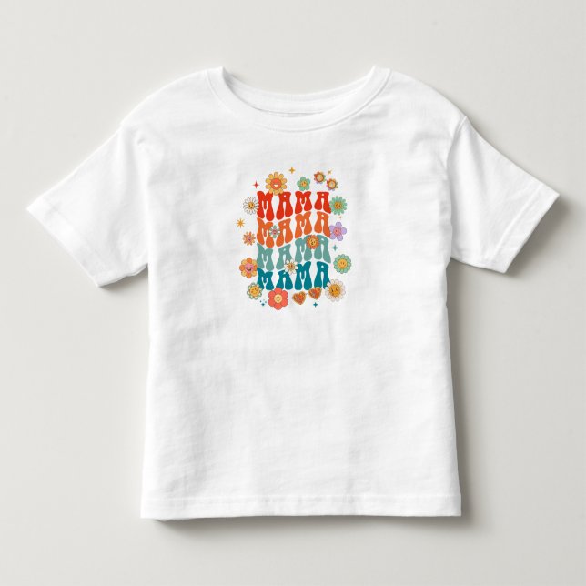 Camiseta Retro Mama Baby - Mãe e Eu Combinando (Frente)